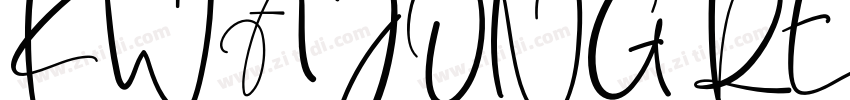 KWA JONG REGULAR字体转换